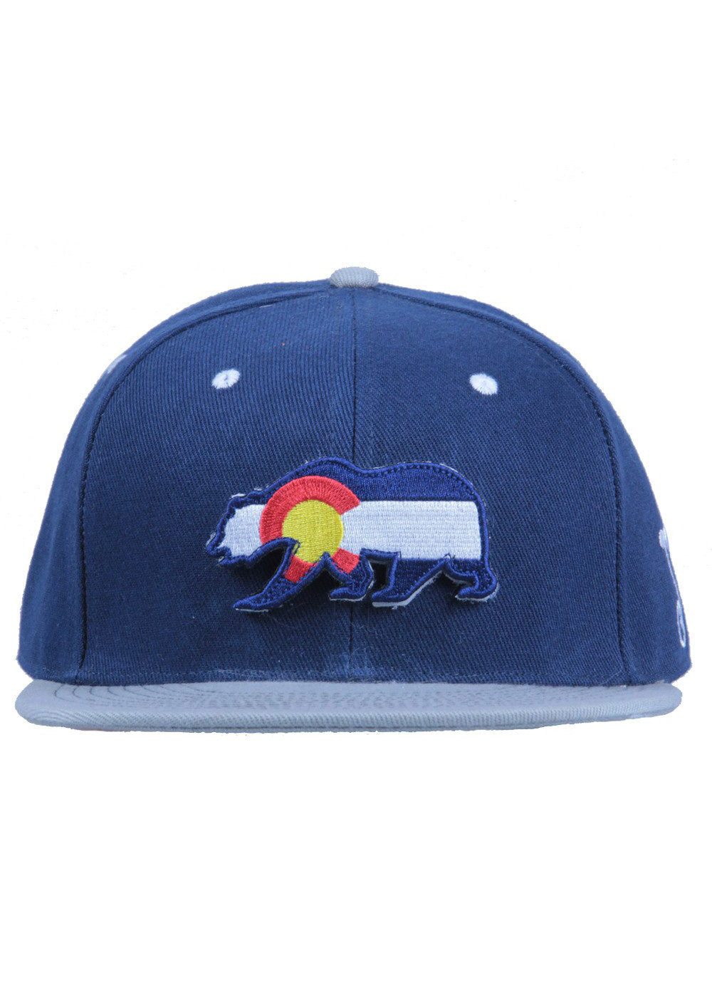 Grassroots Removable Bear Colorado Flag Fitted Hat