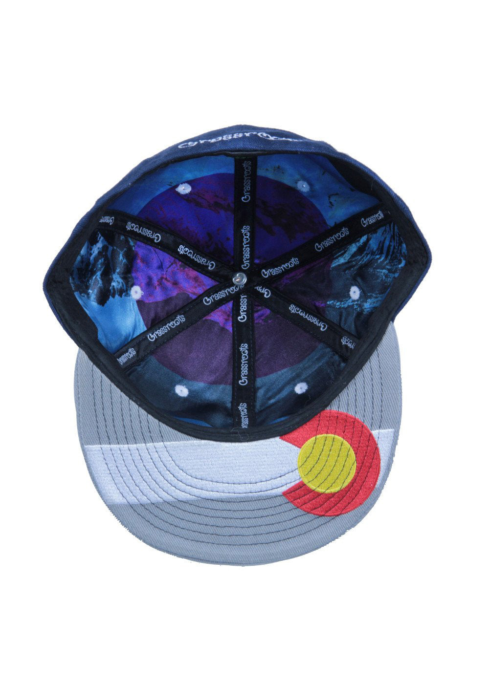 Grassroots Removable Bear Colorado Flag Fitted Hat