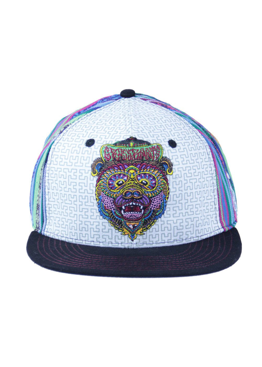 Grassroots Chris Dyer Bear Blue Fitted Hat