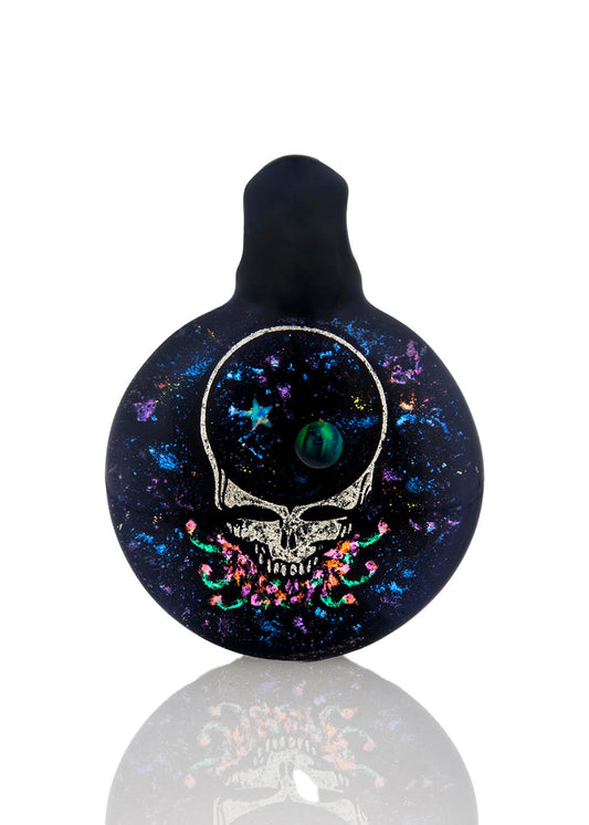 Grateful Dead "Steal Your Galaxy" Dichro Pendant with Opal #2 by Berzerker
